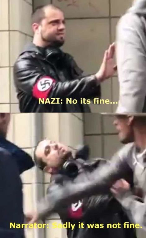 Illustration for article titled A Nazi in Seattle got knocked the fuck out