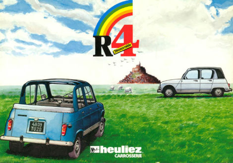 Heuliez’ Flyer on the R4 Convertible, source André Leroux.