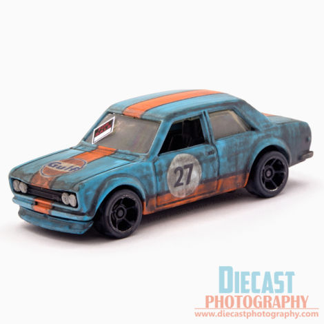 Illustration for article titled CUSTOM - Hot Wheels Datsun Bluebird 510 (Gulf Livery)