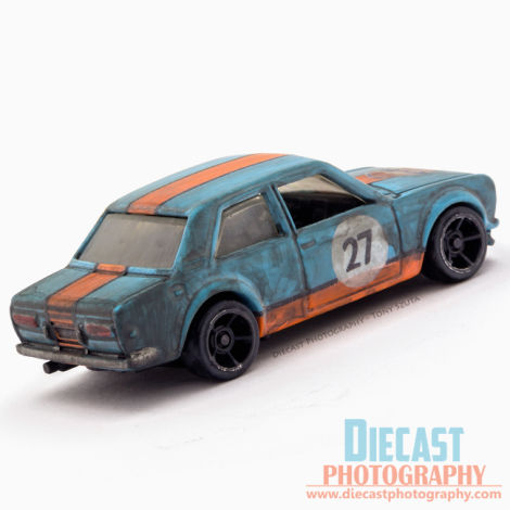 Illustration for article titled CUSTOM - Hot Wheels Datsun Bluebird 510 (Gulf Livery)
