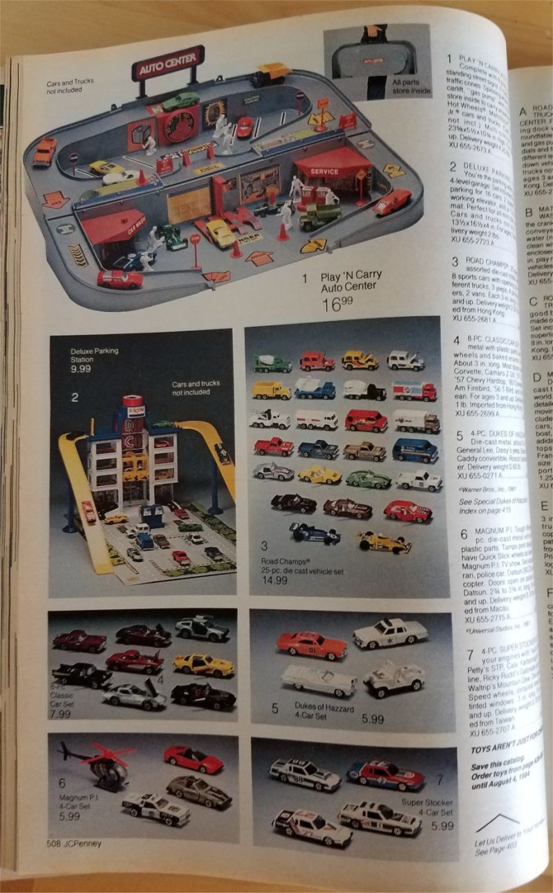 Illustration for article titled Surprise Saturday: Vintage Diecast in old Christmas catalogs (pic heavy)