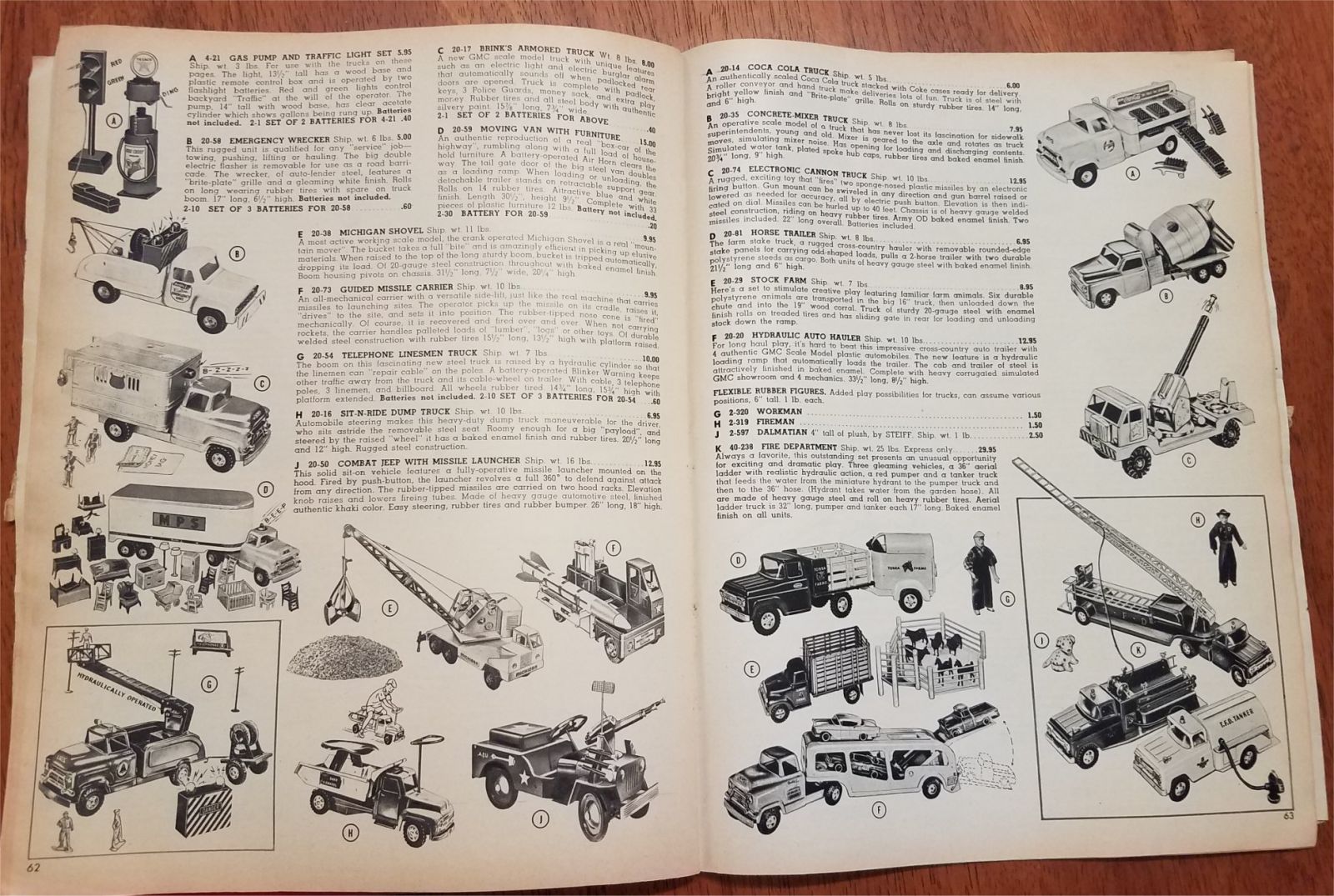 Illustration for article titled Surprise Saturday: Vintage Diecast in old Christmas catalogs - Part 2