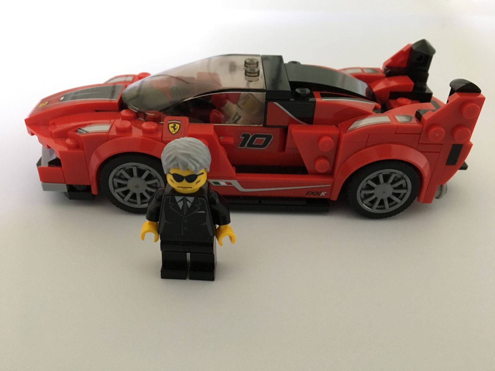 Illustration for article titled I made a minifigure that resembles Enzo Ferrari.