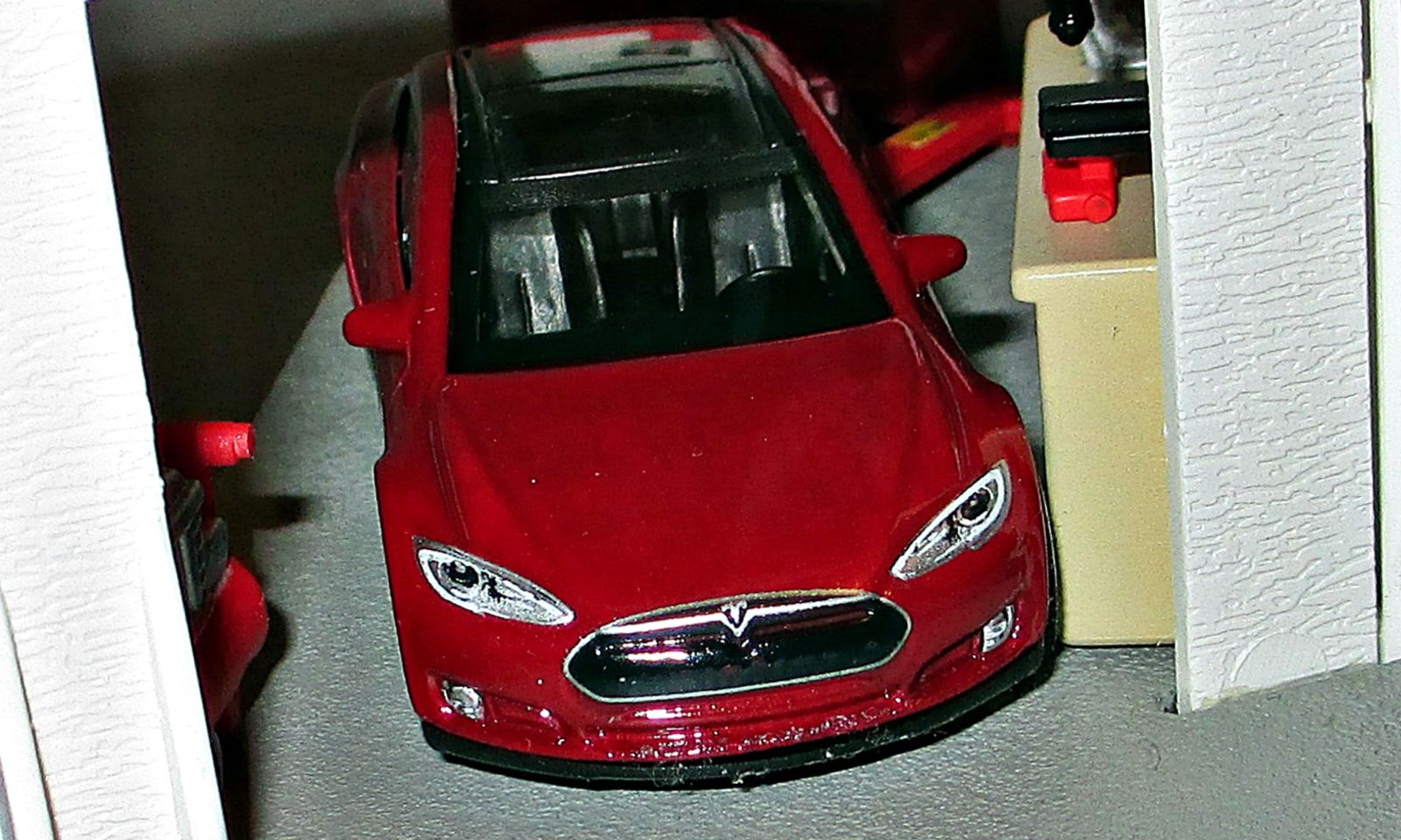 Illustration for article titled So I found the Matchbox Tesla S...