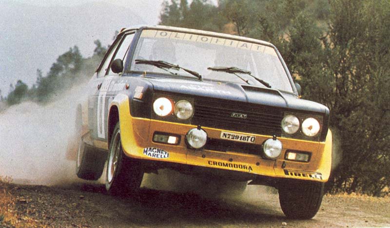Illustration for article titled Spaghetti Saturday: Fiat Abarth 131 Corsa Rallye du Maroc 1976