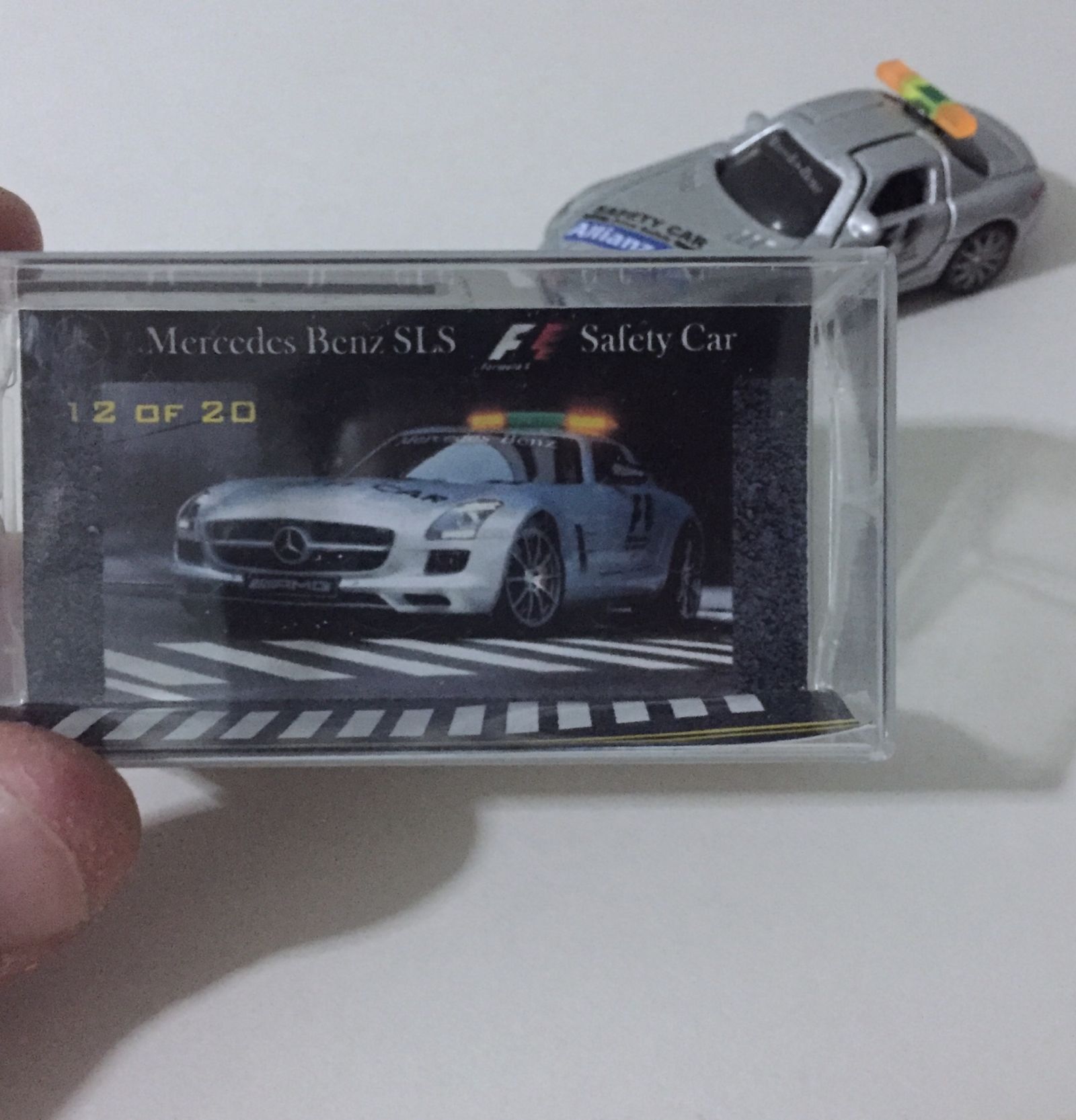 Custom printed cardboard cutout depicting the car it’s supposed to be. Only 20 custom pieces made for the entire country of Singapore, and I’ve got the 12th one!