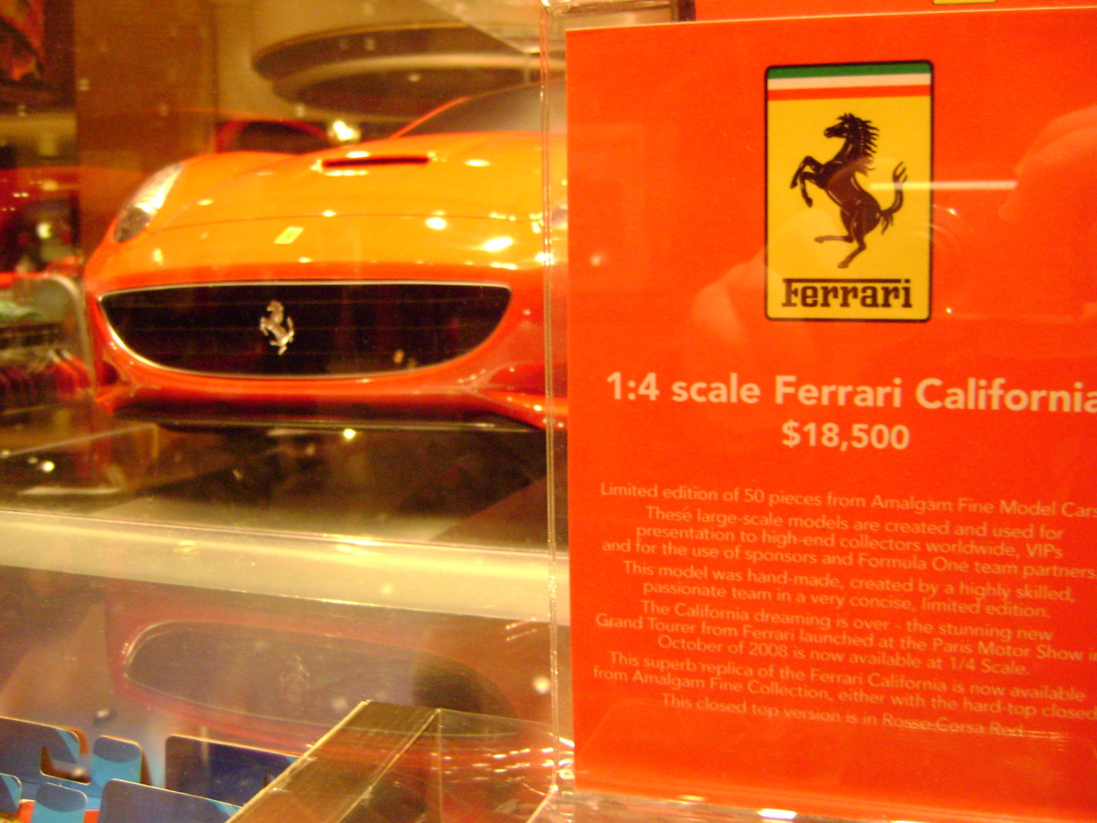 Illustration for article titled 1:4 scale Ferrari California