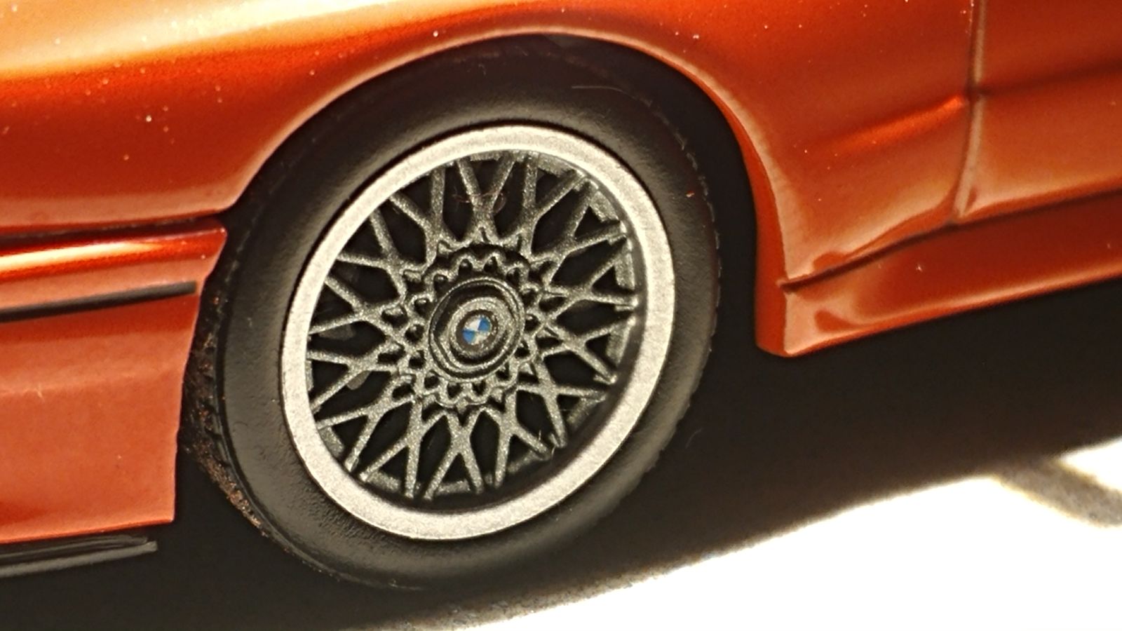 That is some nice detail. Tiny center cap that clearly says “BMW” on the roundel. 