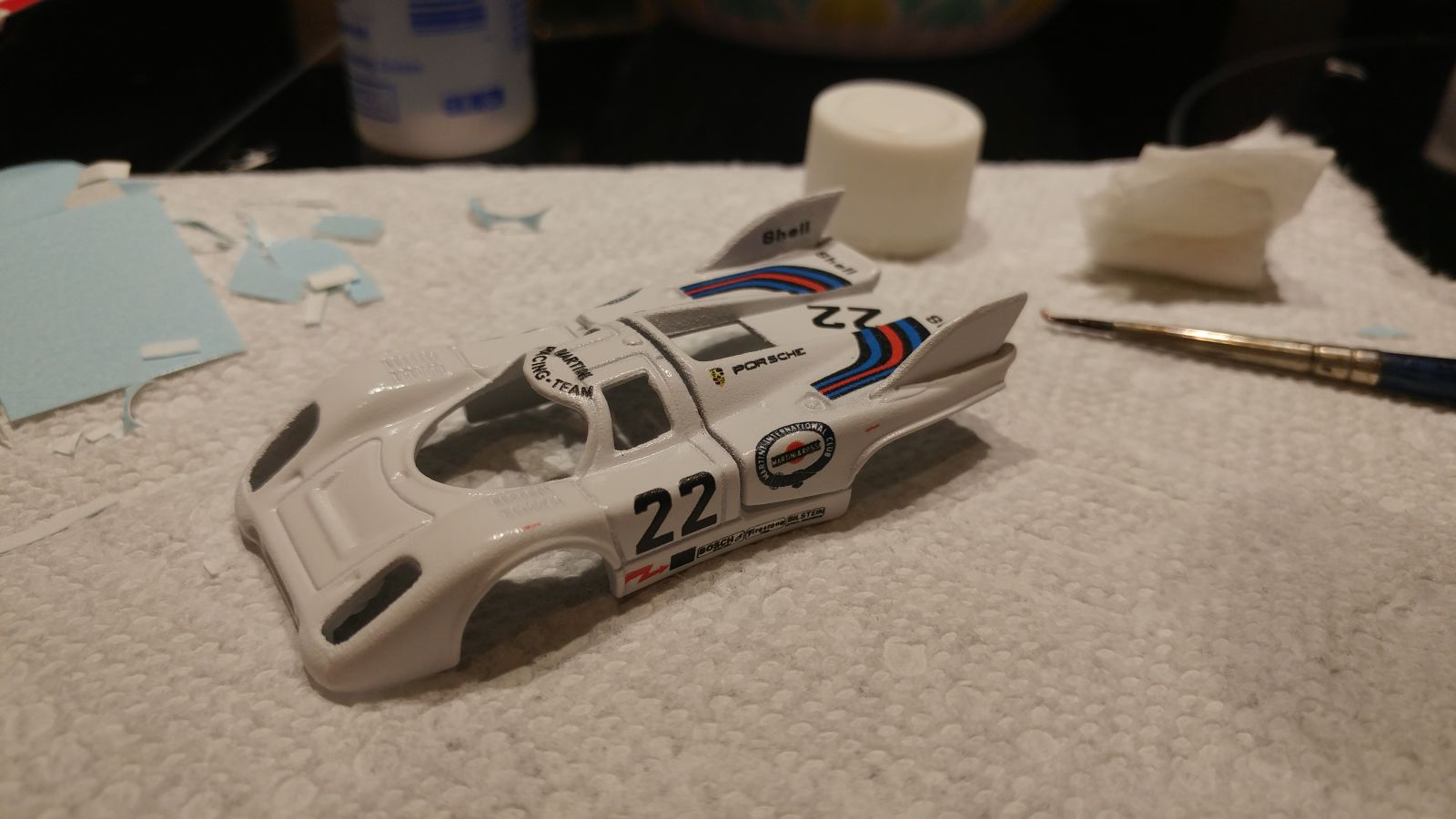 Illustration for article titled #22 Martini Porsche 917K Build