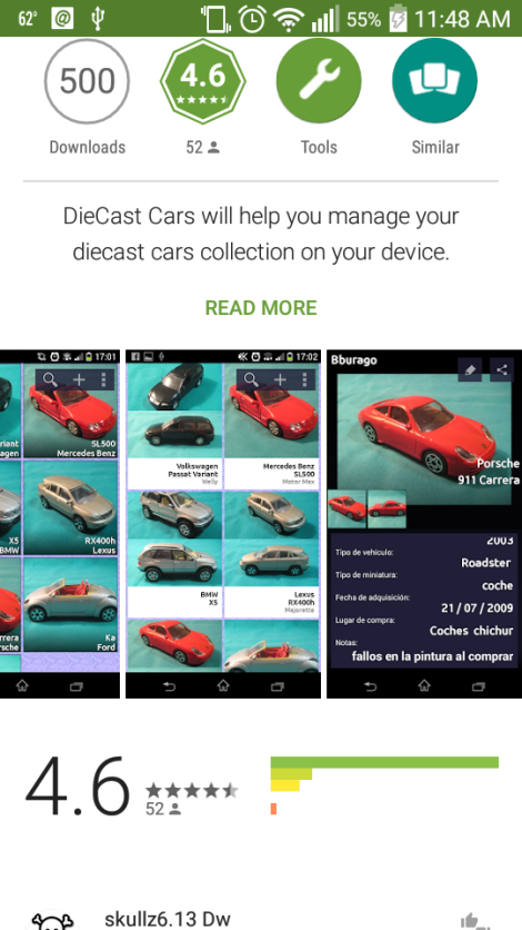 Illustration for article titled DieCast Cars app