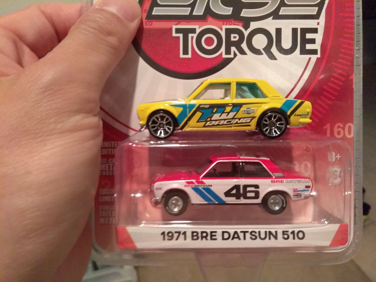 In person the Tokyo Torque Datsun is very small compared to the HW. Don’t let this photo fool you.