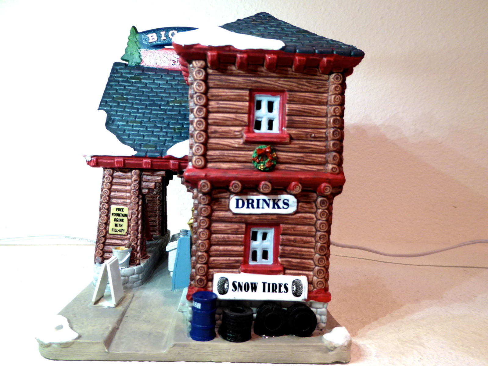 Illustration for article titled Christmas Village 17: Big Pine Gas Station
