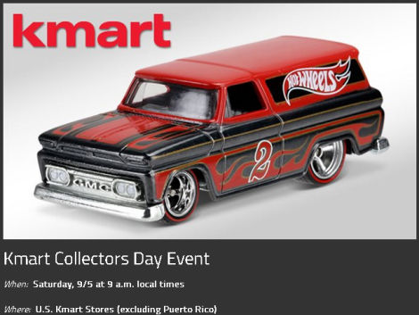 Illustration for article titled Kmart HWs Collectors Day Sept 5th!