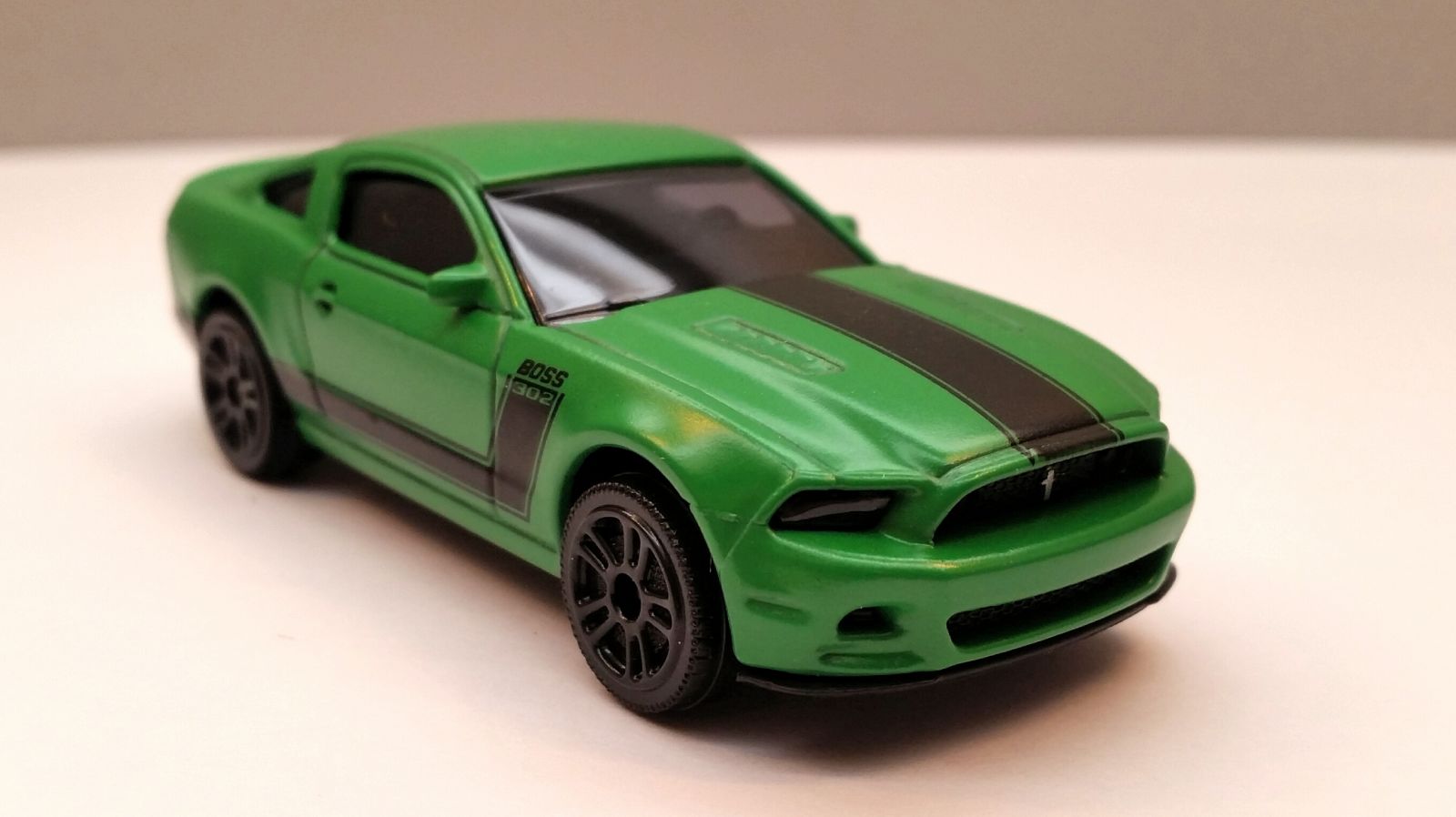 Majorette Boss 302 in it’s stock form with matte paint.