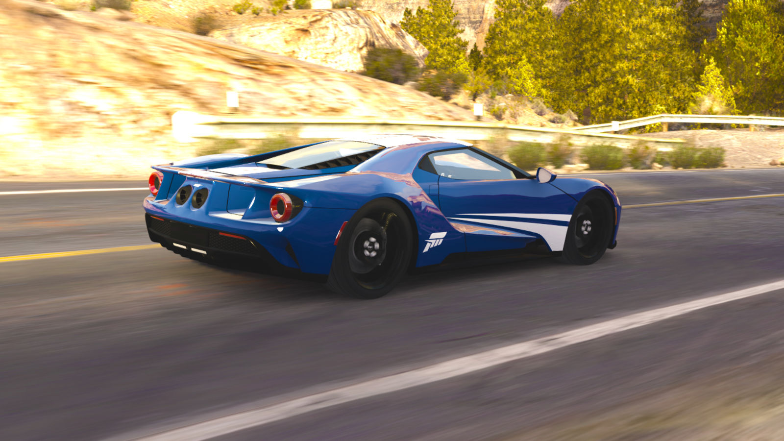 Illustration for article titled Play Trackmania Nations/United/2 with this 17 Ford GT Hot Wheels Entertainment: Forza Motorsport skin