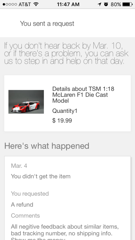Illustration for article titled Update on $19.99 McLaren, No Bueno