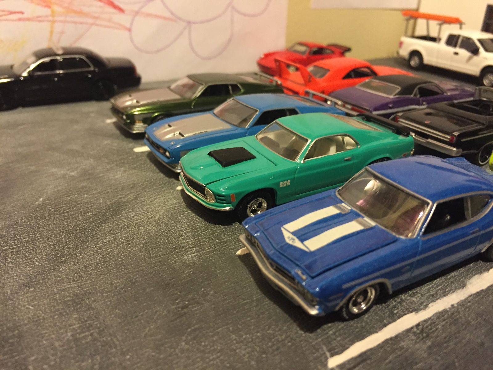 Fun fact, I’ve had that ‘70 Mustang for months now, and I believe this is the first time it made it to the diorama.