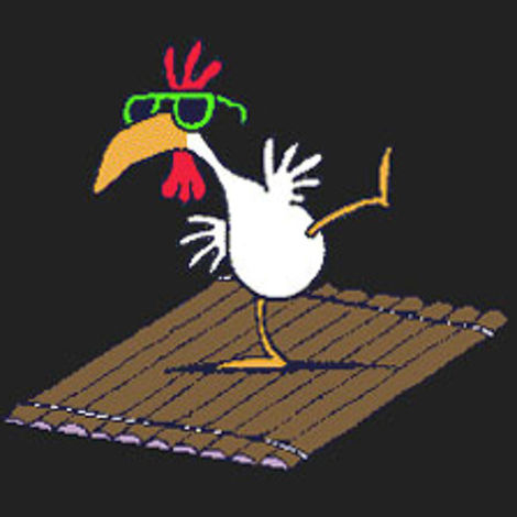 Illustration for article titled Chicken on a raft.