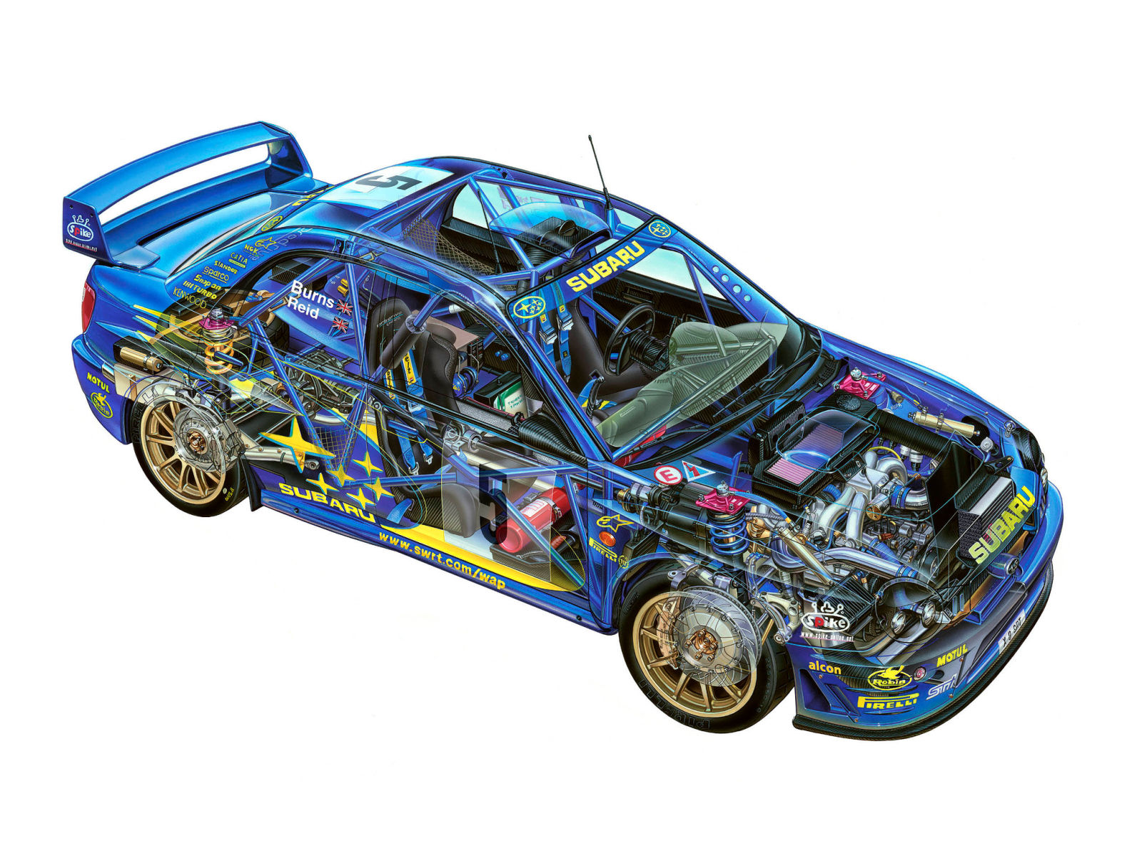 Illustration for article titled Anatomy of a Rally Car