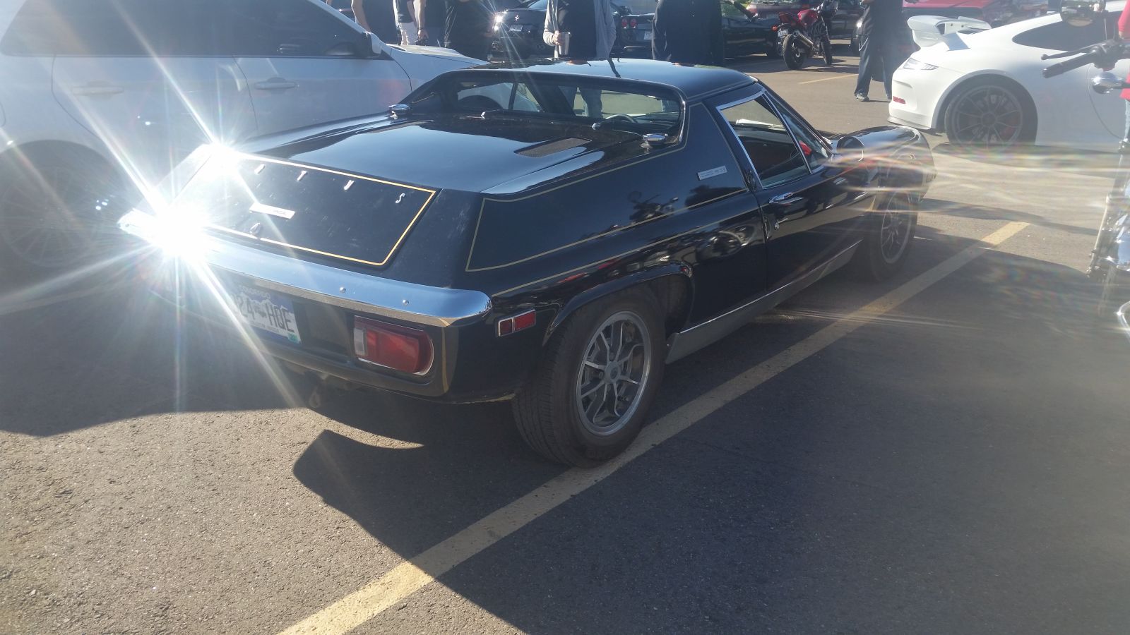 Lotus Europa! Never seen one before.  This was the JPS special edition for when Lotus won the constructor’s championship.