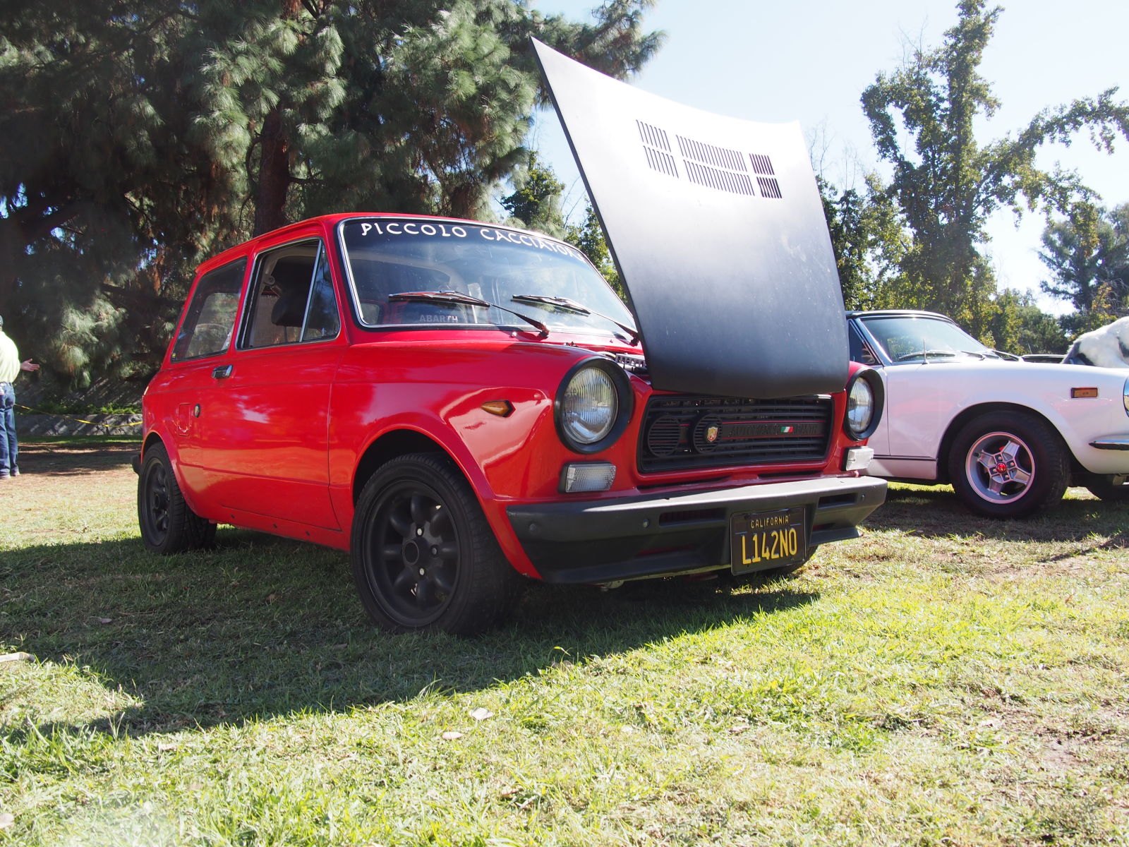 I imagine this Autobianchi A112 was the funnest to hoon car there.