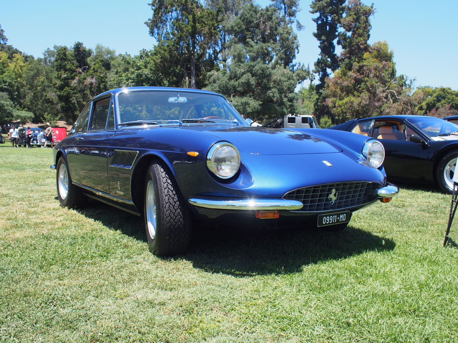 The Ferrari 330 is such a pretty car. This was the most amazing shade of blue.