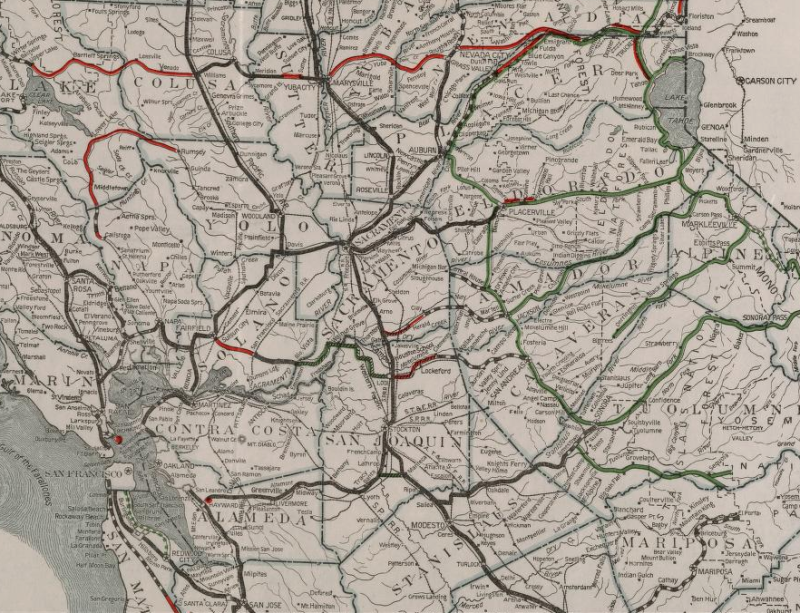 Still a fair bit amount of roads in 1924. Many more than I would have though.
