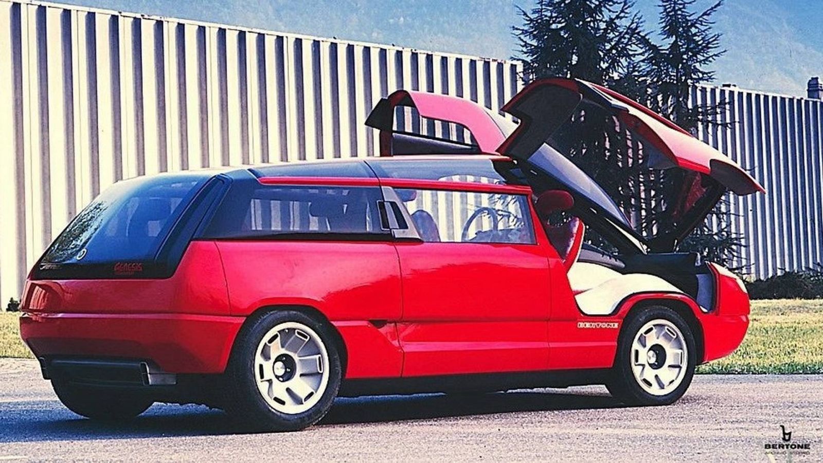 Illustration for article titled TIL: Lamborghini Built a Minivan Concept