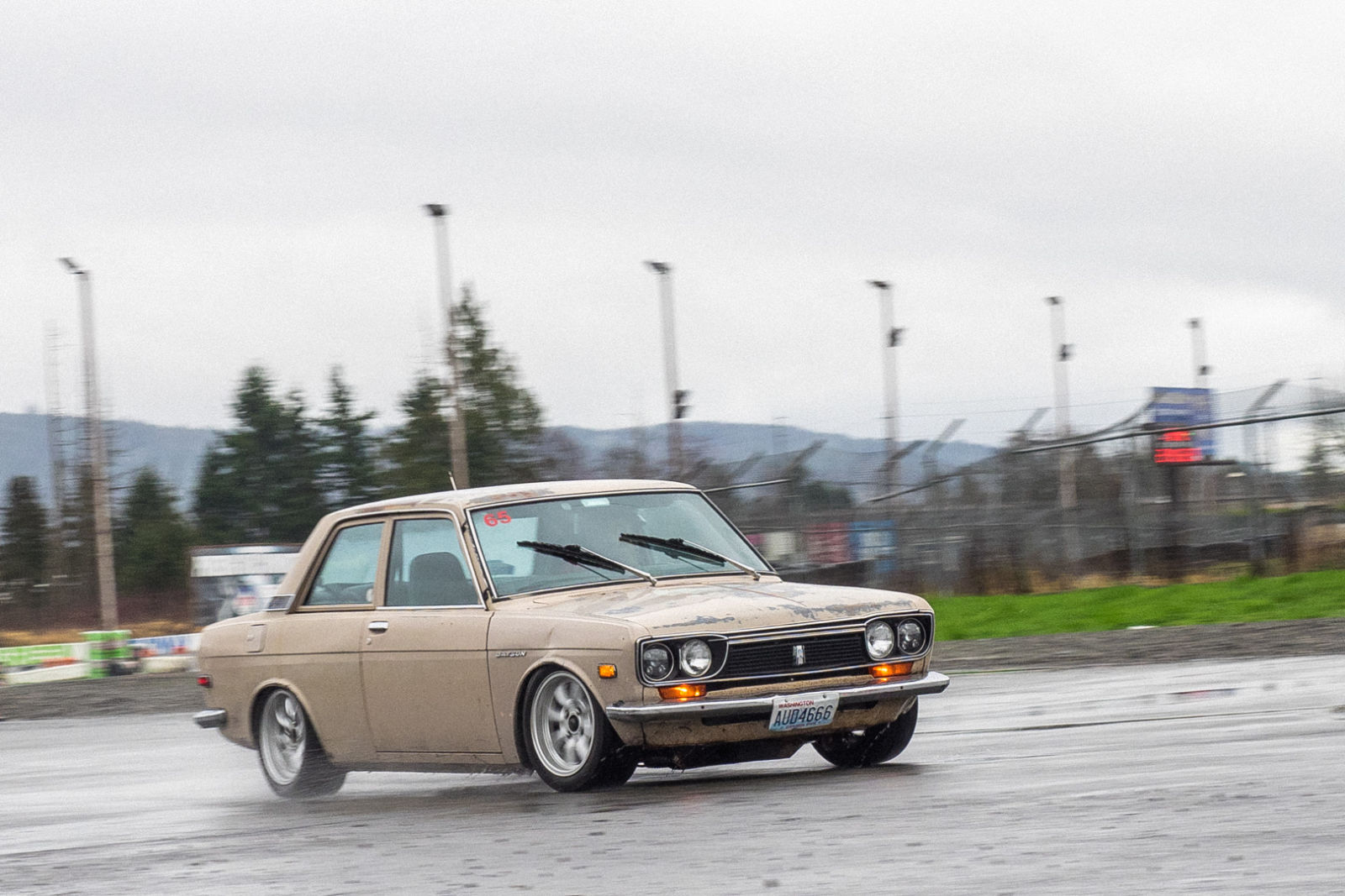 Illustration for article titled Action shots from yesterdays wet autocross