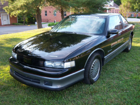The first car I owned.  I grew up in Indy, and my sister’s boyfriend’s mom was a fleet salesperson at an Olds dealer.  She got me a good deal on one of their pace car replicas.