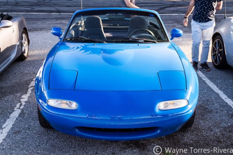 Michael’s beautiful, original 1990 NA Miata, in Mariner Blue. This is the car that helped convince me to get a Miata.
