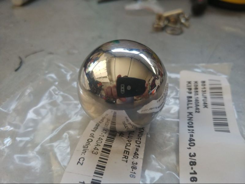 The aluminum ball knob the day I got it. I was going to use it for my car’s shifter! It would have looked really cool…
