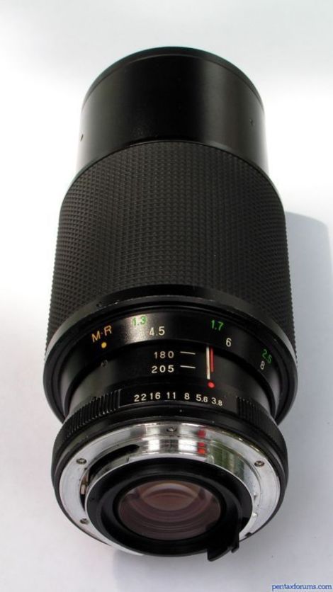 The Vivitar 70-205mm F3.8 Macro Focusing Lens. Found on PentaxForums.com