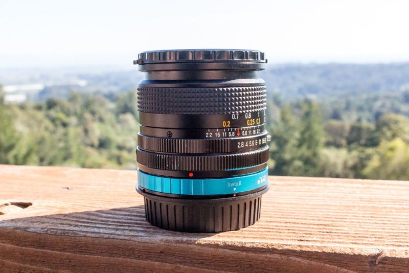 The Spiratone 20mm F2.8 Lens with the Fotodiox FD-EOS (EF, EF-S) Adapter.