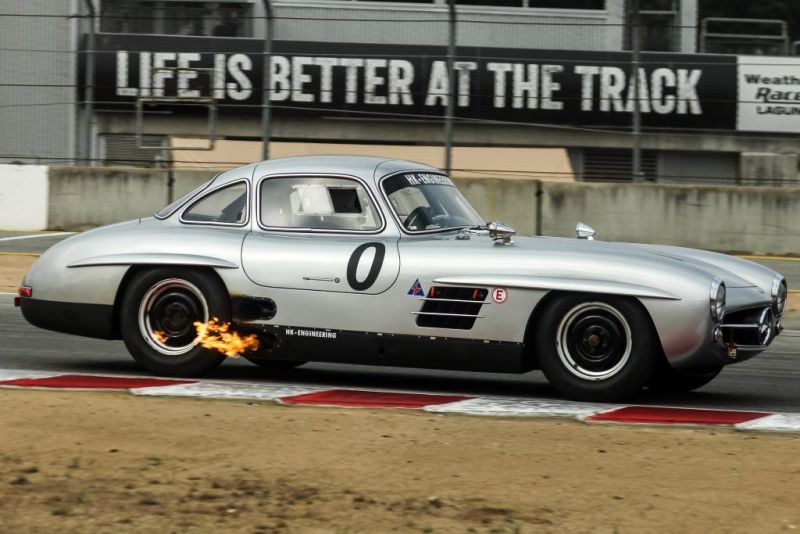 You could also buy a print of this flaming 300SL!