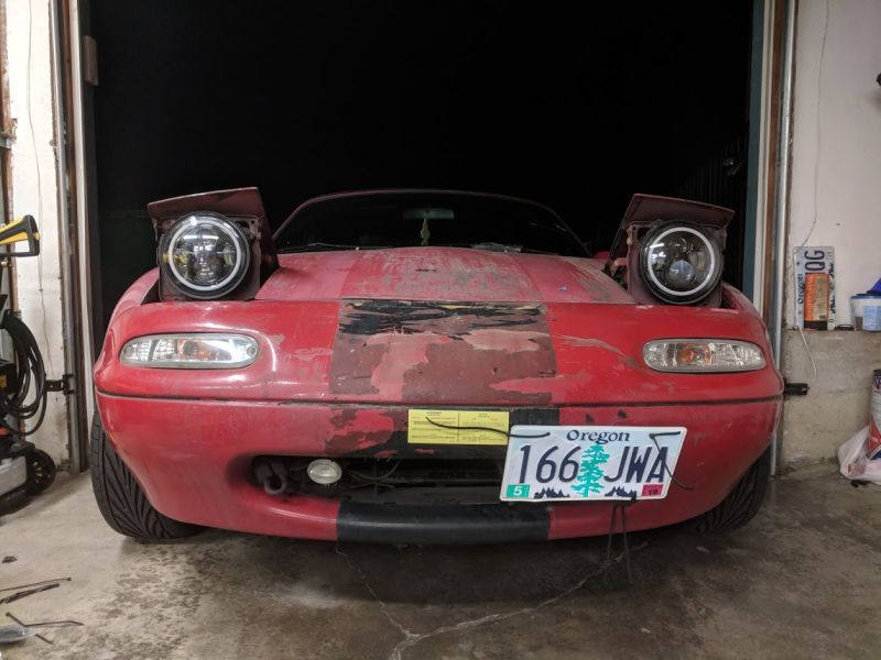 Illustration for article titled $200 Miata, now with drugged out eyes
