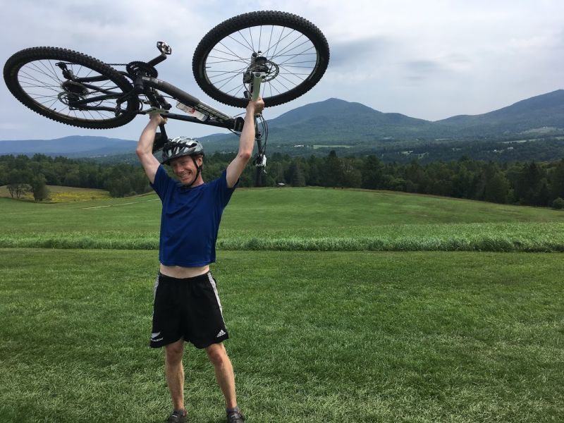 This picture belies the amazing trails that surround this field in Burke, Vermont. The Kingdom Trails are legendary, and fully deserve the reputation. 