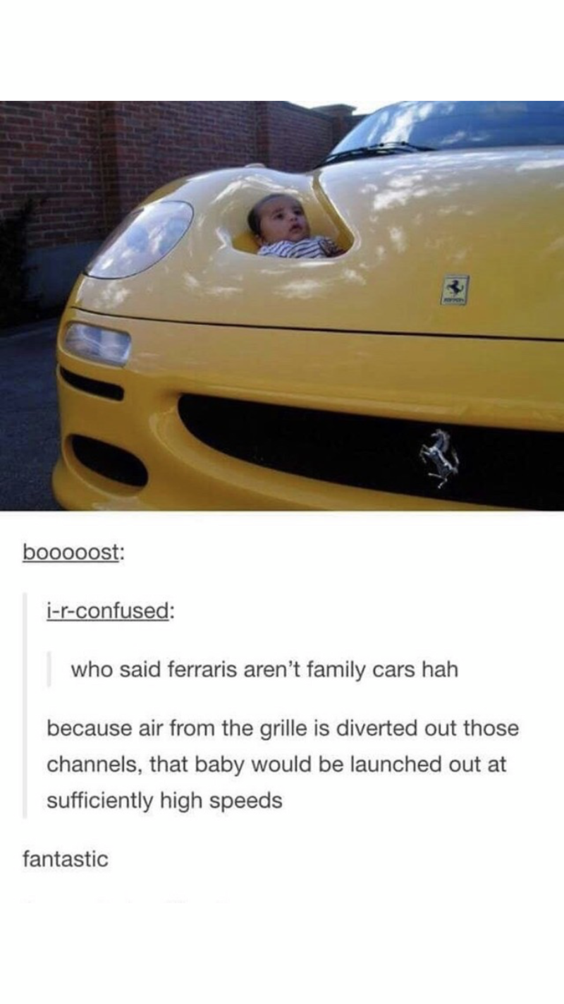 Illustration for article titled Who said Ferrari’s weren’t family cars