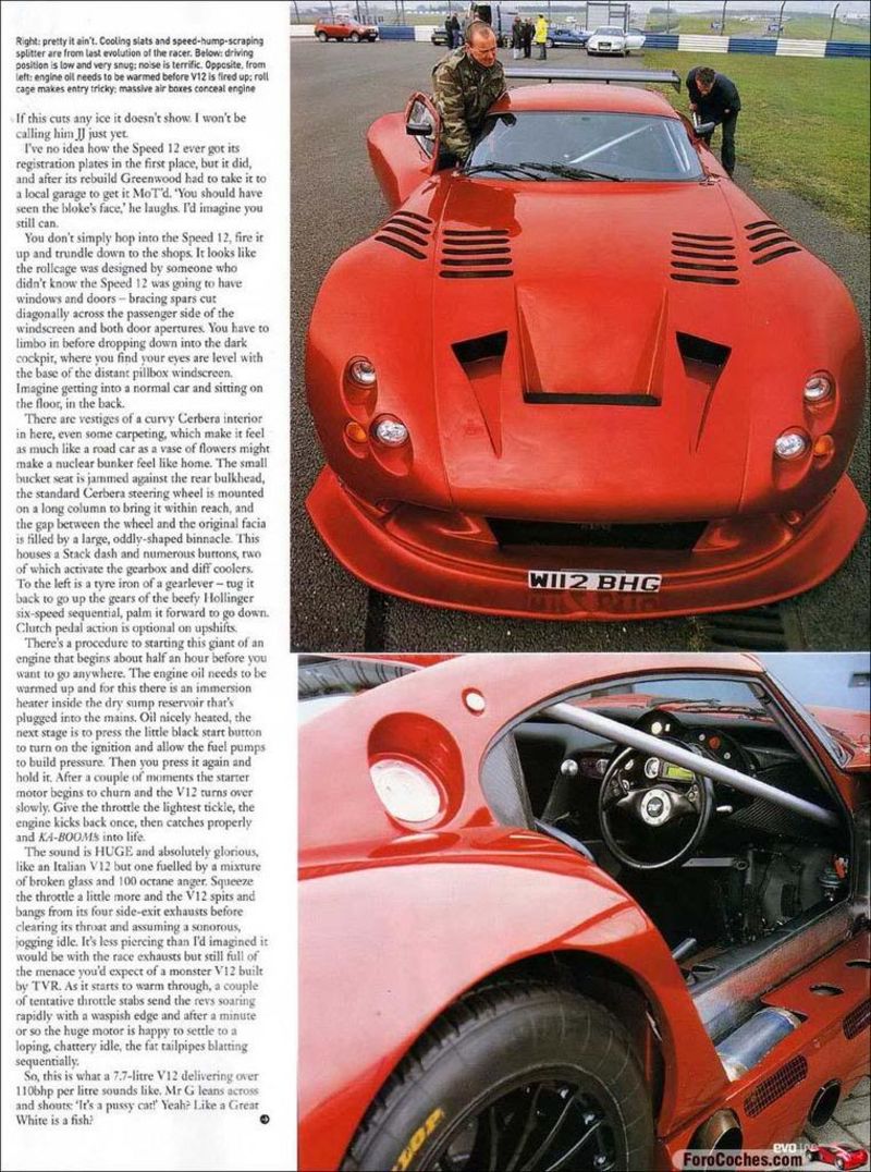 Illustration for article titled Old TVR Speed 12 review I found on my hard drive