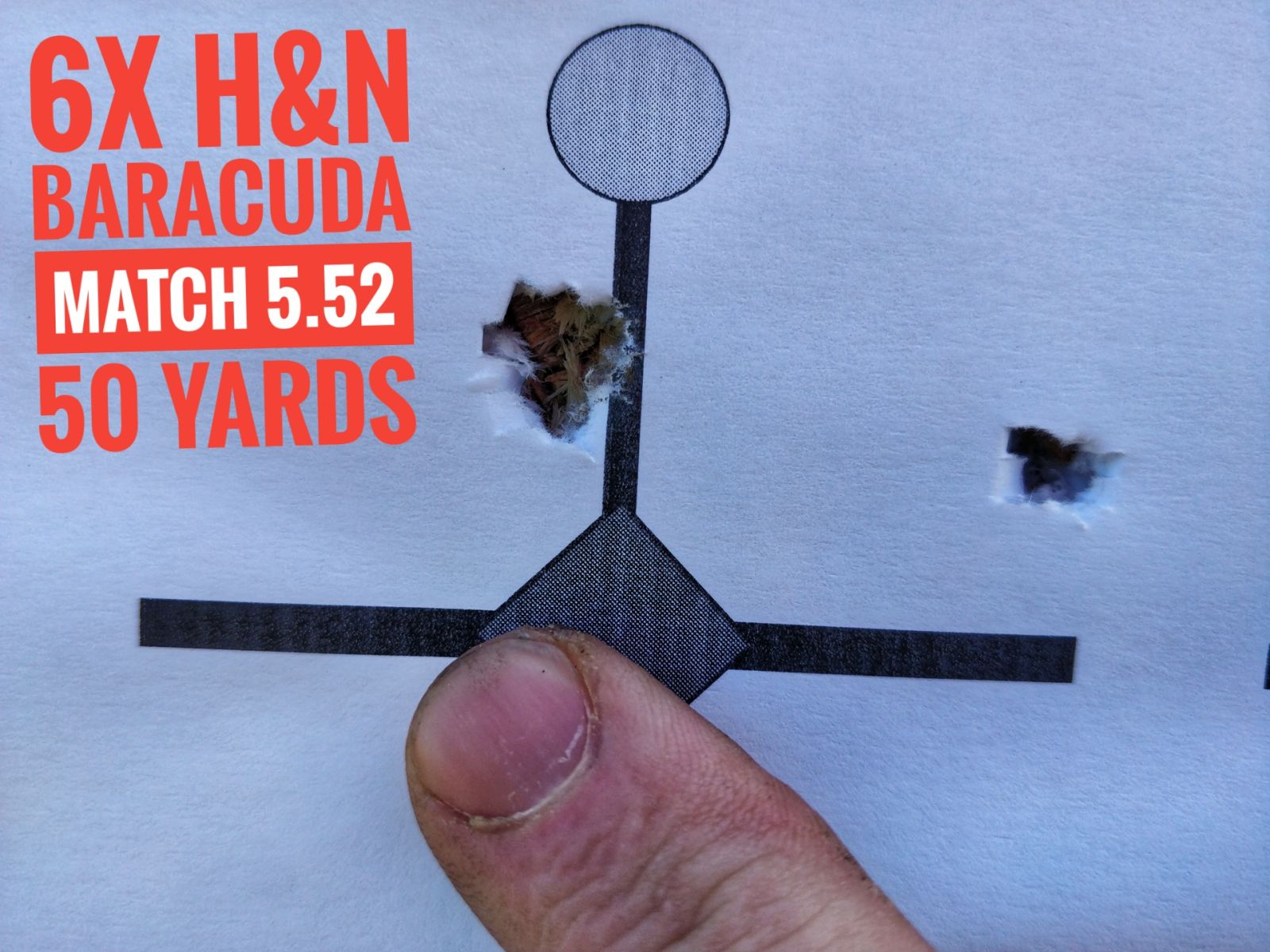 Man this thing LOVES Baracuda Match 5.52&#39;s. I think the flyer was my fault, as Baracudas are usually super consistent. 