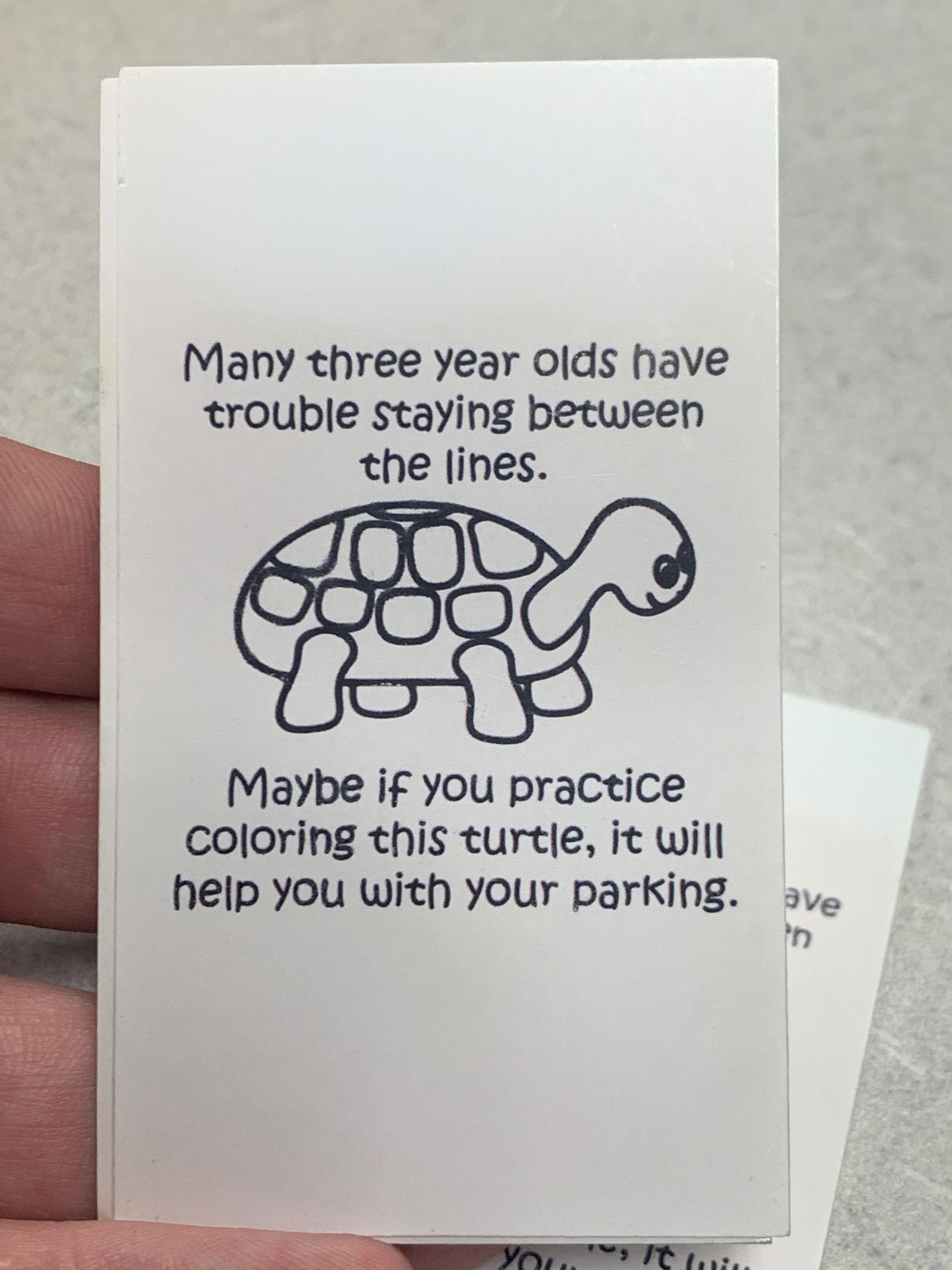 Illustration for article titled Parking card