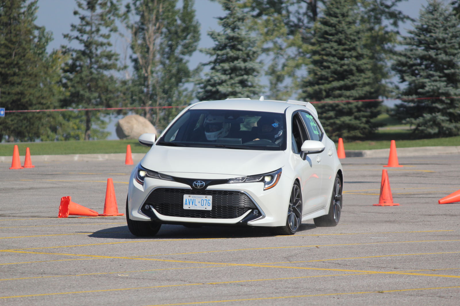 One of two 2019 Corolla Hatchbacks that competed today.