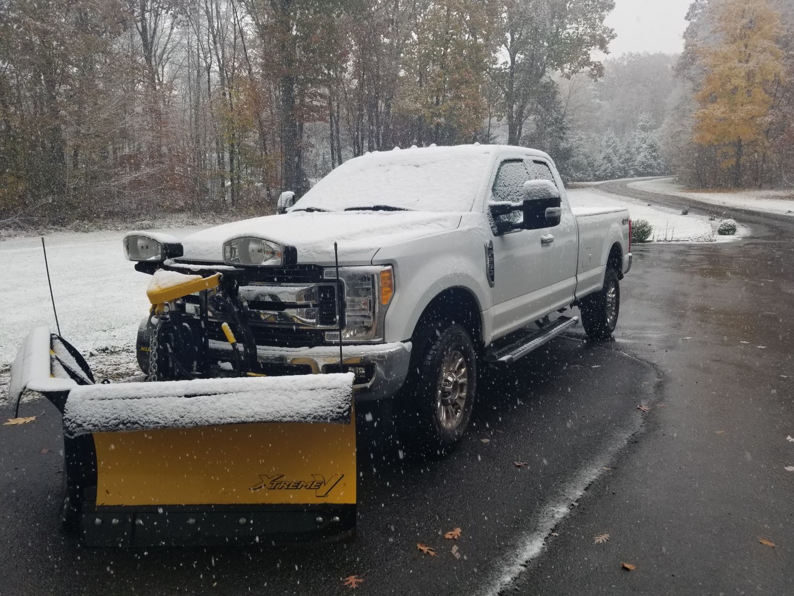 Plow is super easy to put on and off. 