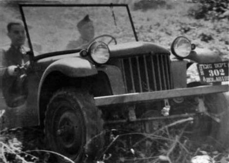 Bantam Number One, the original Jeep prototype. Note the round bars in the grille.