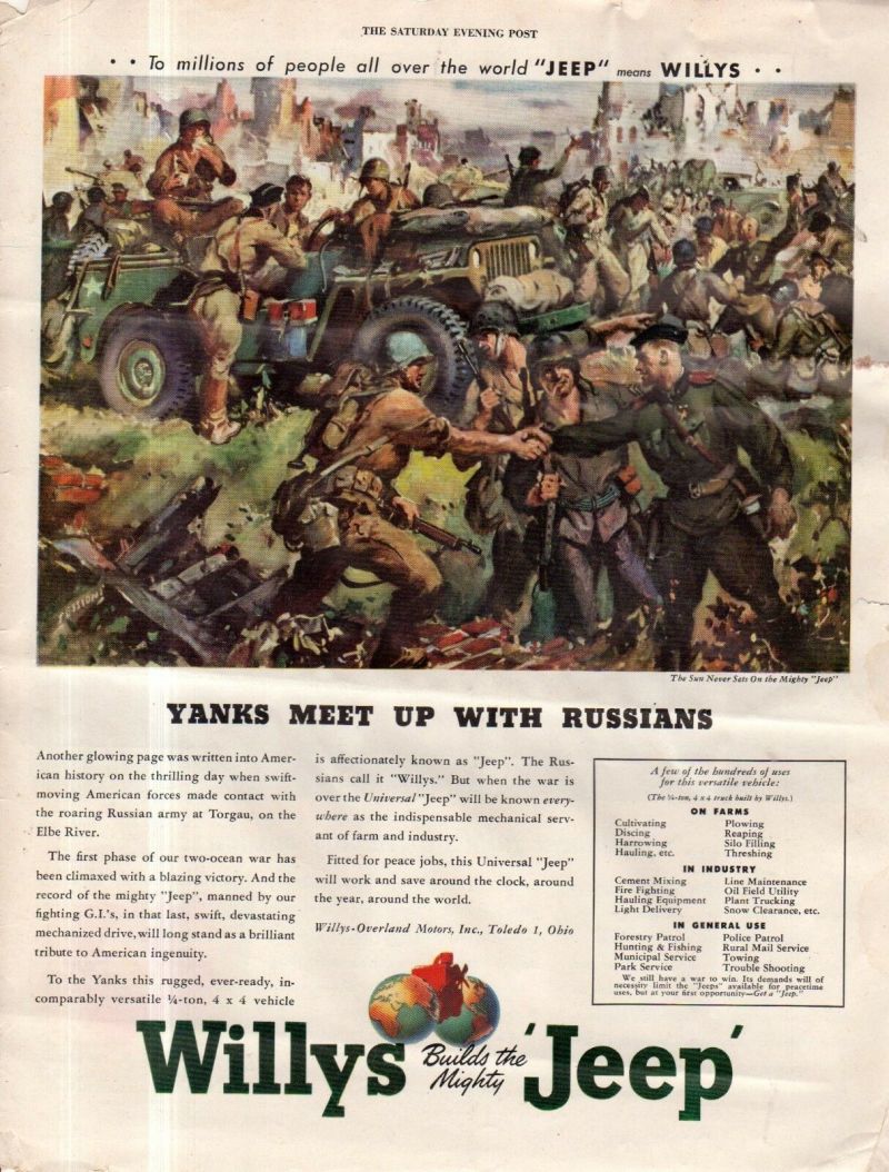 Illustration for article titled Willys Ads, WWII