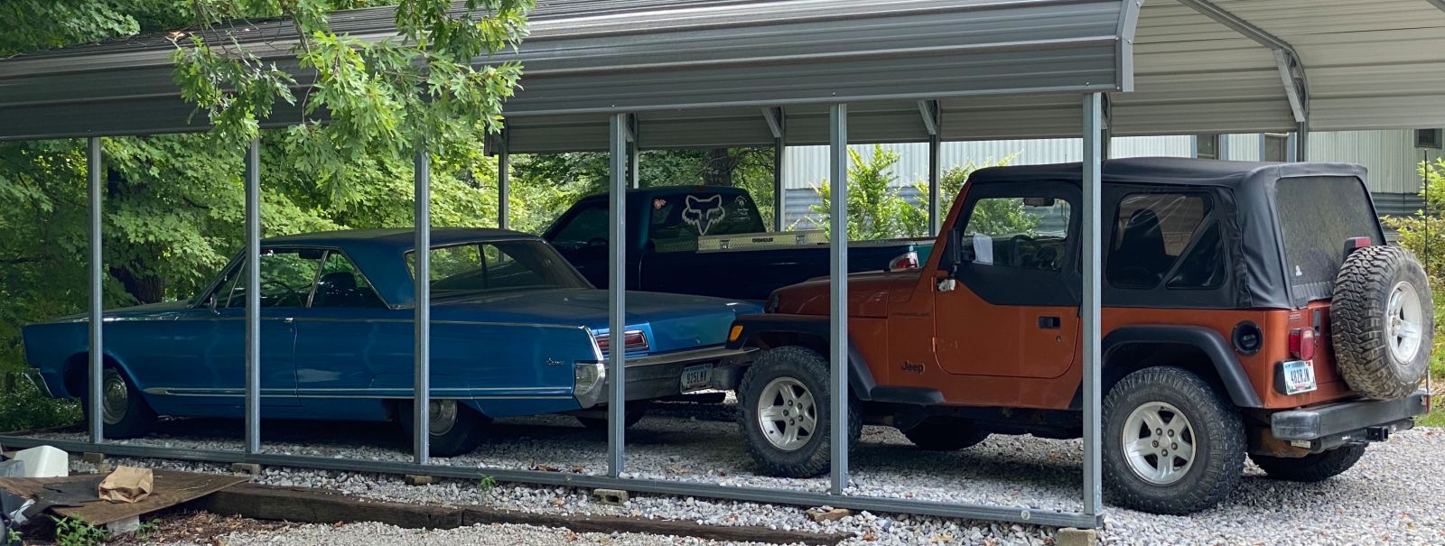 I figured someone would be interested in the blue car, so I could justify posting the orange TJ.