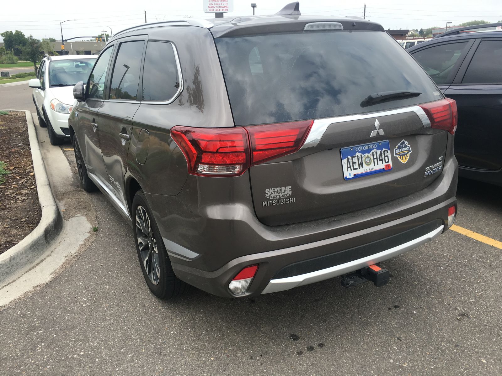 Mitsubishi Outlander plug-in hybrid. Someone actually bought this.