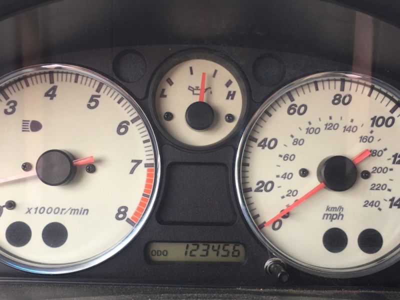 Illustration for article titled Fun odometer reading on the Miata today