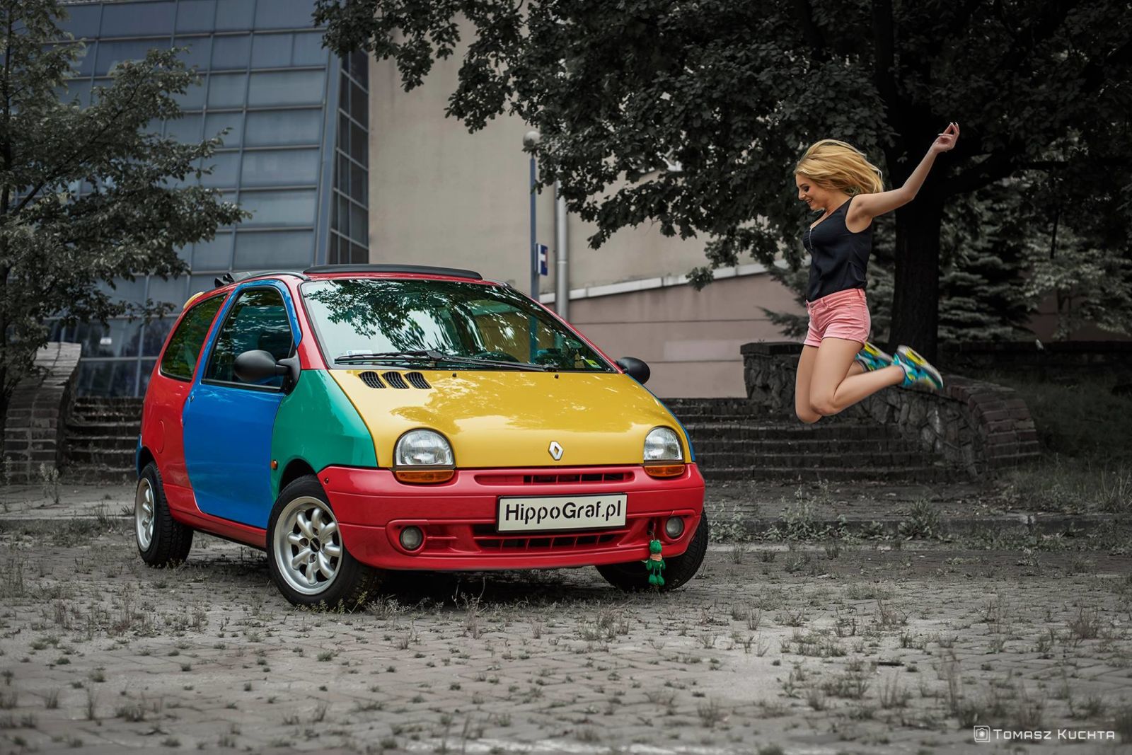 Illustration for article titled Youve heard of the Harlequin Golf, but what about the Graffiti Twingo?
