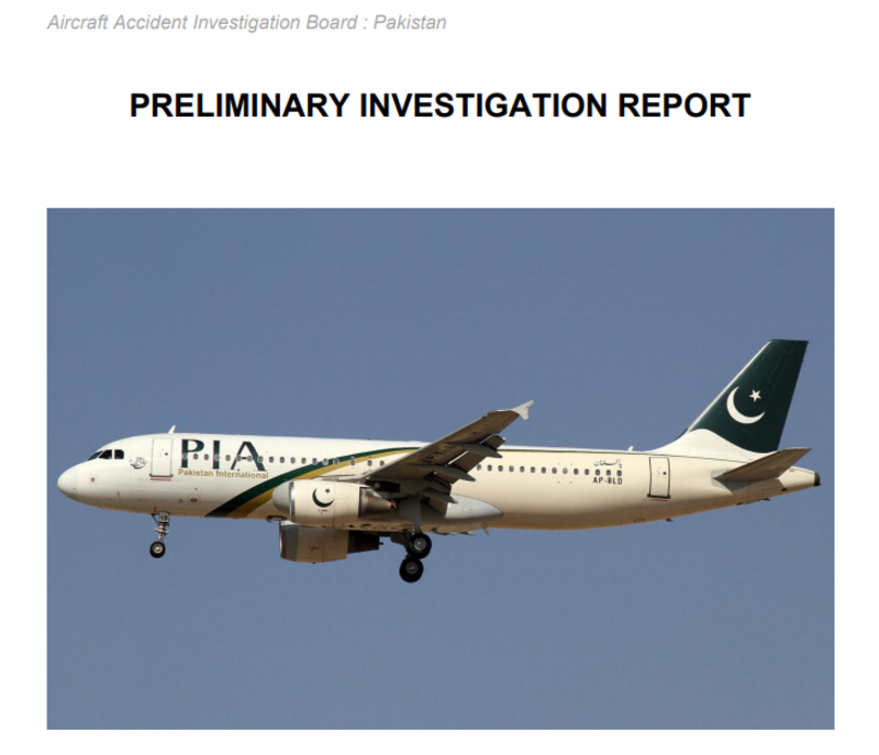 Illustration for article titled Pakistan International Airways Flight 8303 Preliminary Report - Oof